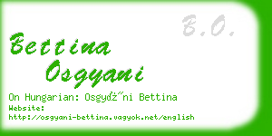 bettina osgyani business card